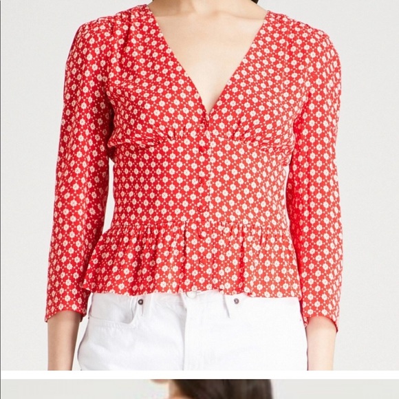 Ba&sh Floral Top - Picture 1 of 4